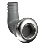 Ablauf Rückschlagbogen 90° inox/Kunststoff 38 mm EVA