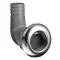 Ablauf Rückschlagbogen 90° inox/Kunststoff 38 mm EVA