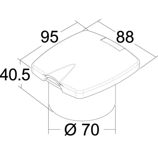 Duschhalter Box mit Duschkopf 4 m EVA