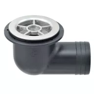 Ablaufbogen inox/Kunststoff EVA