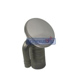   Kraftstoffeinfüllstutzen aus Metall mit abgeschrägtem-Stiel