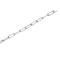 Edelstahlkette langgliedrig   4mm aus AISI 316