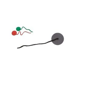 Segel-Trimmfäden-Set selbstklebend (4xrot 4xgrün)