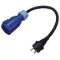 Adapterkabel 0.4m Schuko-STECKER >CEE-Kupplung