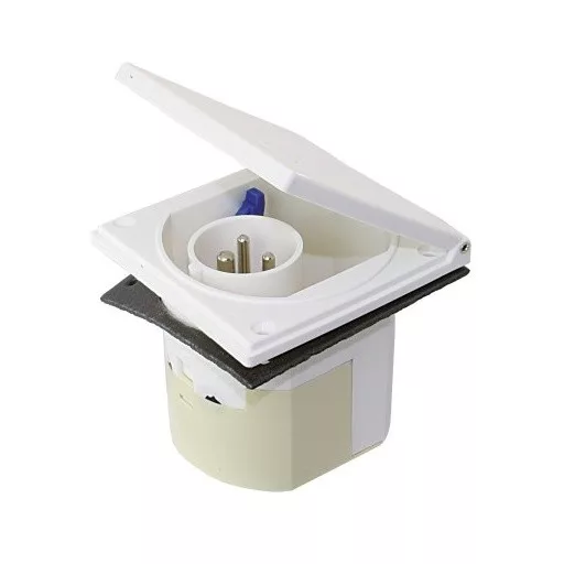 Caravan-Einspeisungsstecker weiß