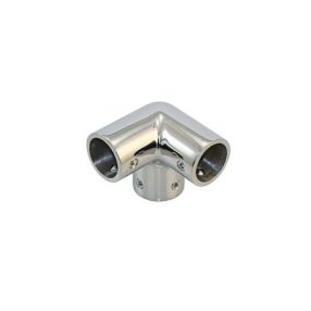 Edelstahl-Relingsbeschlag Eckverbinder  25mm