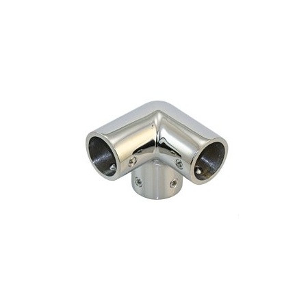 Edelstahl-Relingsbeschlag Eckverbinder  25mm