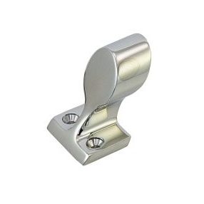 Edelstahl-Relingsbeschlag Endstütze 60°     22mm