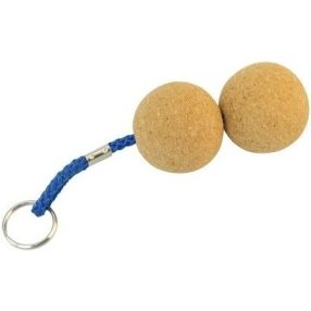 Schlüsselanhänger mit 2 Korkbällen 50mm