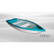 Aquajoy-Boot aus Kunststoff HCS-04 mit einer Bank SYB
