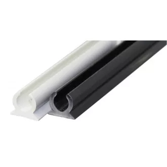 Kederschiene Kunststoff weiß f.max.8mmØ 5m lang