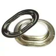 Ovalöse 22.5 x 13mm Ms.vernickelt (10-St.Pack)