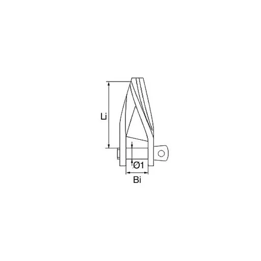 Schäkel gedrehtes Edelstahl 5 x 33 mm