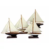 Bootsmodell Segelboot in verschiedenen Farben 33cm 