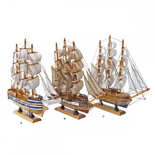Modellboot Alte Segelboote 32 cm 