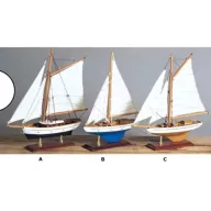 Bootsmodell Segeln in mehreren Farben 33cm