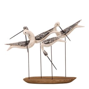 Dekorative Wasservogelmannschaft aus Holz 