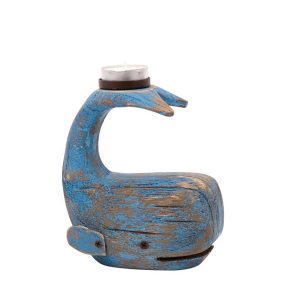 Kerzenhalter in Form eines Wals 13cm 