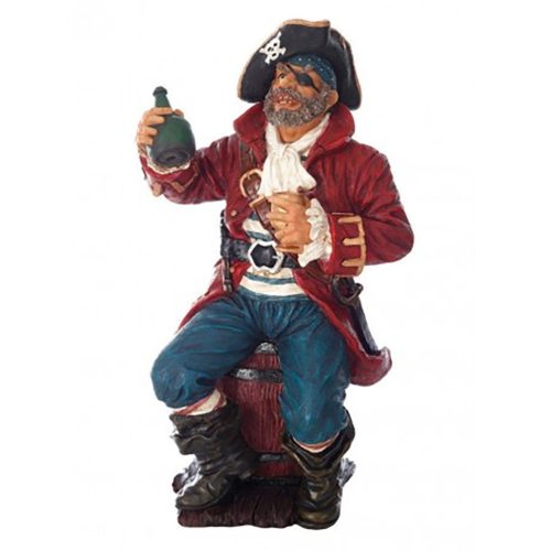 Pirat auf Rumfass 
