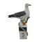 Möwe auf Pfahl 16 cm 