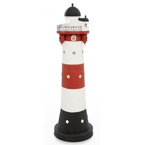 Leuchtturm Roter Sand mit Licht 43cm 