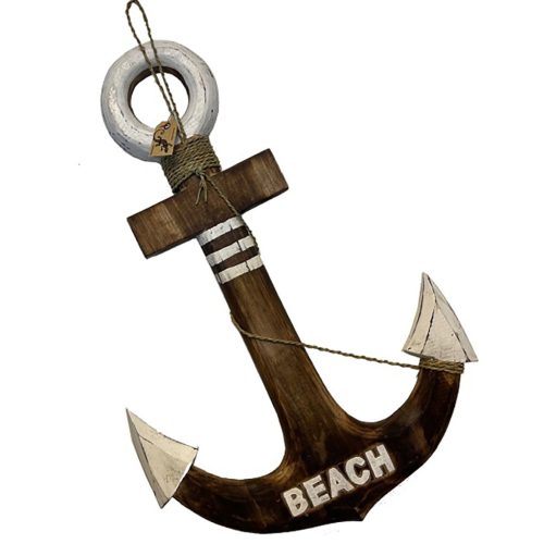 Holzanker mit Strandaufschrift 60cm 