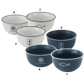 Kunststoffschale mit Marinemuster 