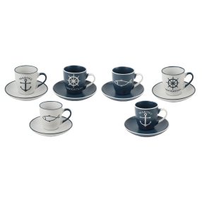 6-teiliges Strand-Kaffee-Set 