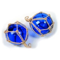 Glaskegel blau 15 cm 