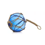 Blauer Glaskegel 31cm 