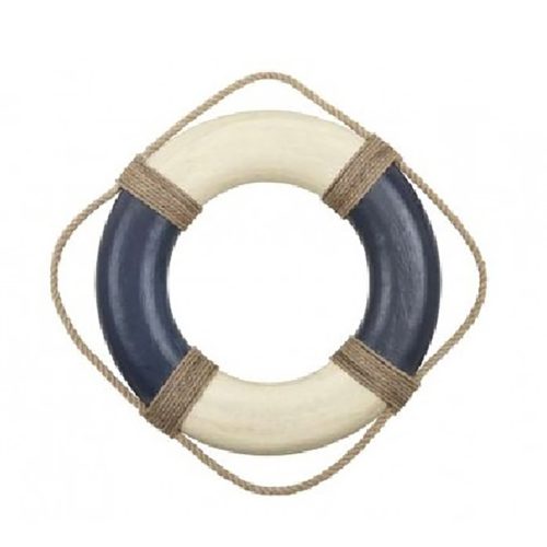 Rettungsring retro ( nur zu Dekorationszwecken ) blau 50cm 
