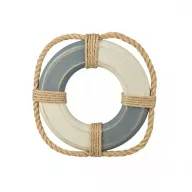 Rettungsring Dekor blau 25 cm antik 