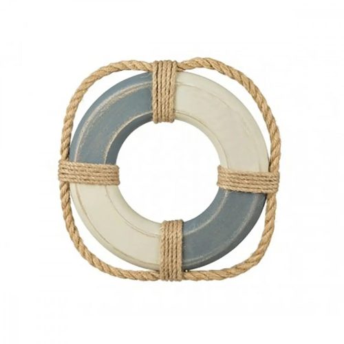 Rettungsring Dekor blau 25 cm antik 