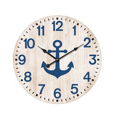 Wanduhr mit Anker 50cm 