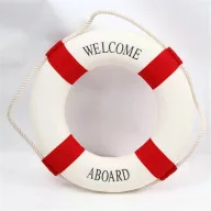 Rettungsring Dekoration rot 30 cm 