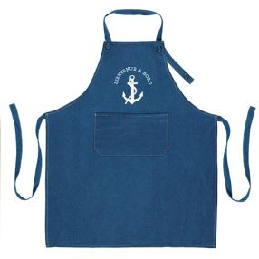 Schürze mit Ankermuster Bienvenue a Bord 