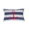 Kissen mit Anker blau gestreift 