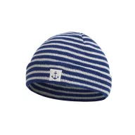 Blau-weiße Matrosen-Wintermütze 