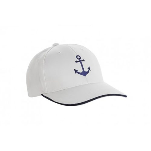 Baseballkappe mit Haken weiß 