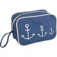 Kosmetiktasche mit Ankermuster 