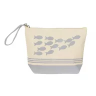 Kosmetiktasche mit Fischmuster 