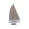 America 3 Segelboot Modell 