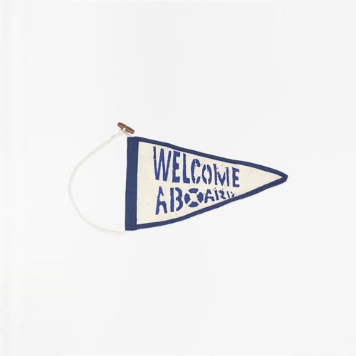 Willkommen an Bord Flagge 35 cm 