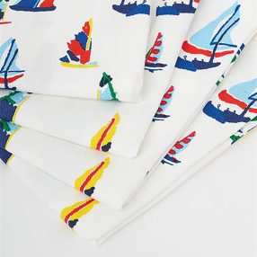 Textilserviette mit Segelmuster 