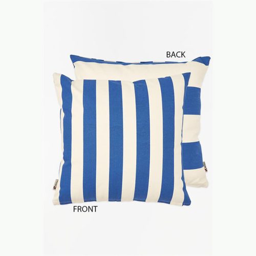 Blau gestreiftes Kissen 45cm 