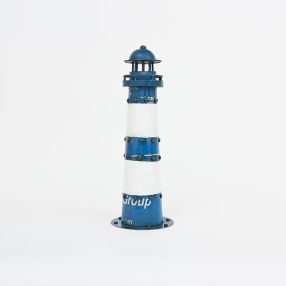 Recycelter Metall-Leuchtturm 49cm (bis zu Outdoor) 
