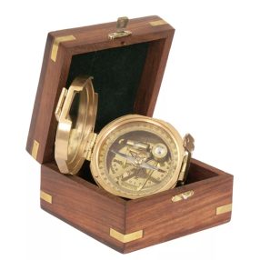 Kompass Brunton in Holzkiste 7,5 cm 