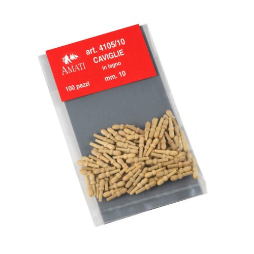 Seilverankerungszapfen Holz 10 mm 10 Stück 