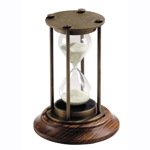 Sanduhr auf Holzsockel 16 cm 
