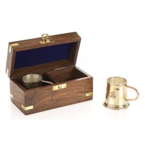 Rumbecher in Holzkiste für 2 Personen 